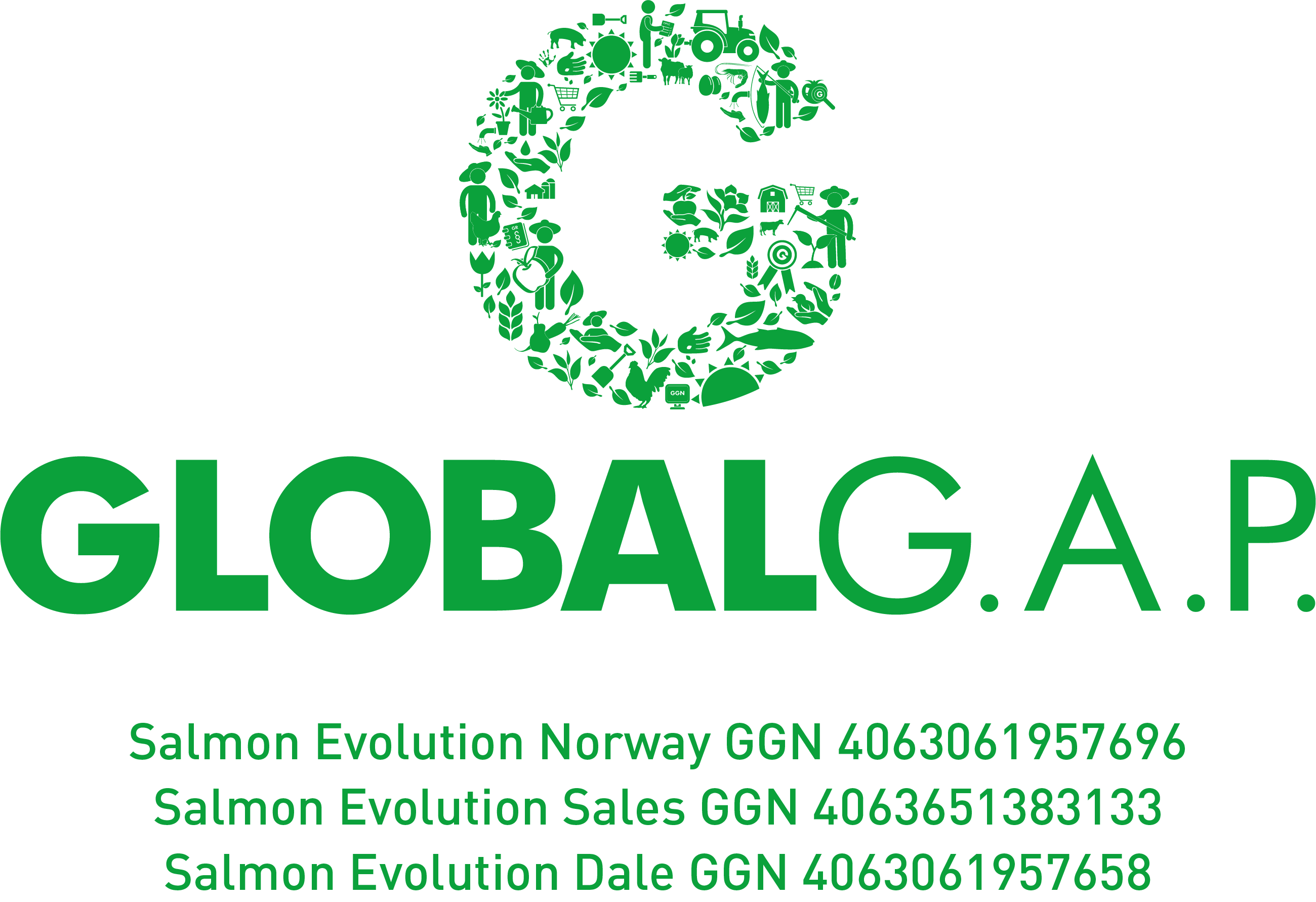 Salmon Evolution Global GAP. Logo