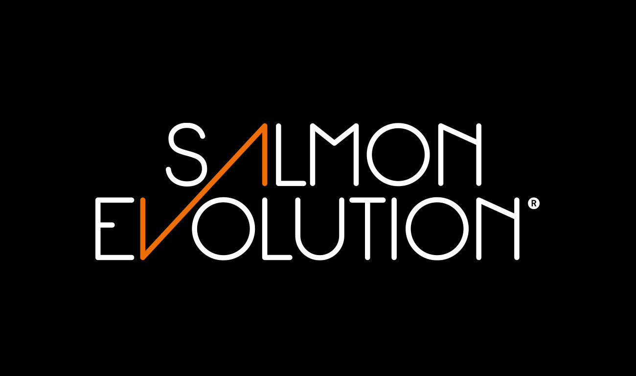 Salmon Evolution logo. Illustration