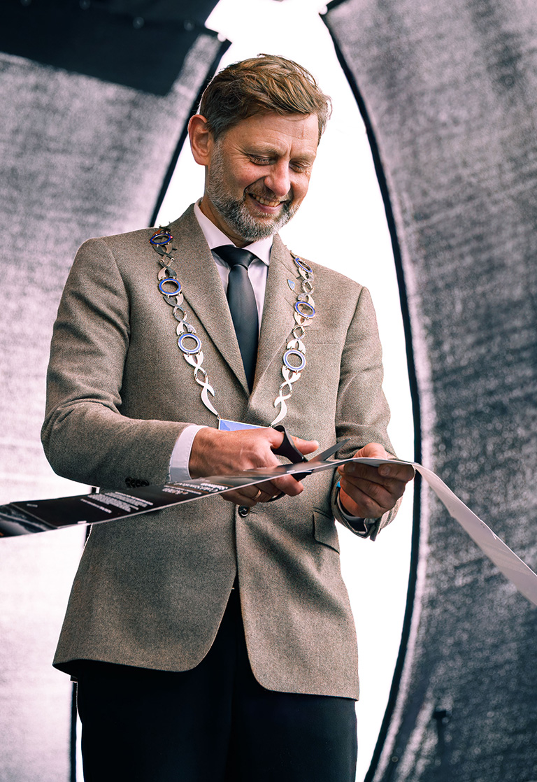 Mayor of Hustadvika Municipality, Nils Christian Harnes. Photo